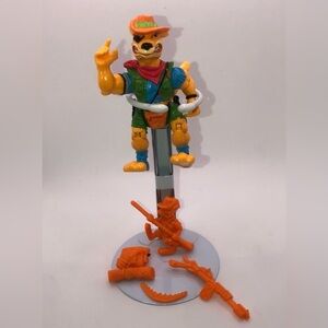 90S TMNT Walkabout Action Figure 100% Complete w Accessories